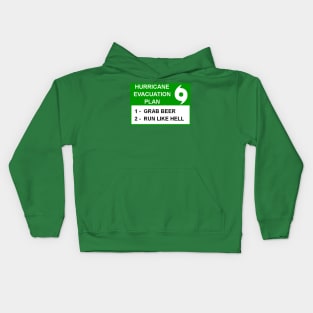 Hurricane Evacuation Plan Kids Hoodie